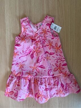 Kala Girls Pink Floral Summer Dress Size 3T